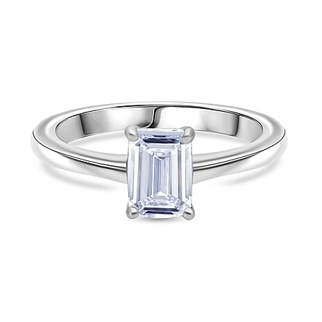 Luxuriant Diamond - 950 Platinum SGL Certified (VS-G-H) Lab Grown Diamond Emerald Ring 1.00 Ct