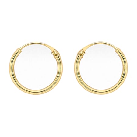 9K Yellow Gold Hoop Earring