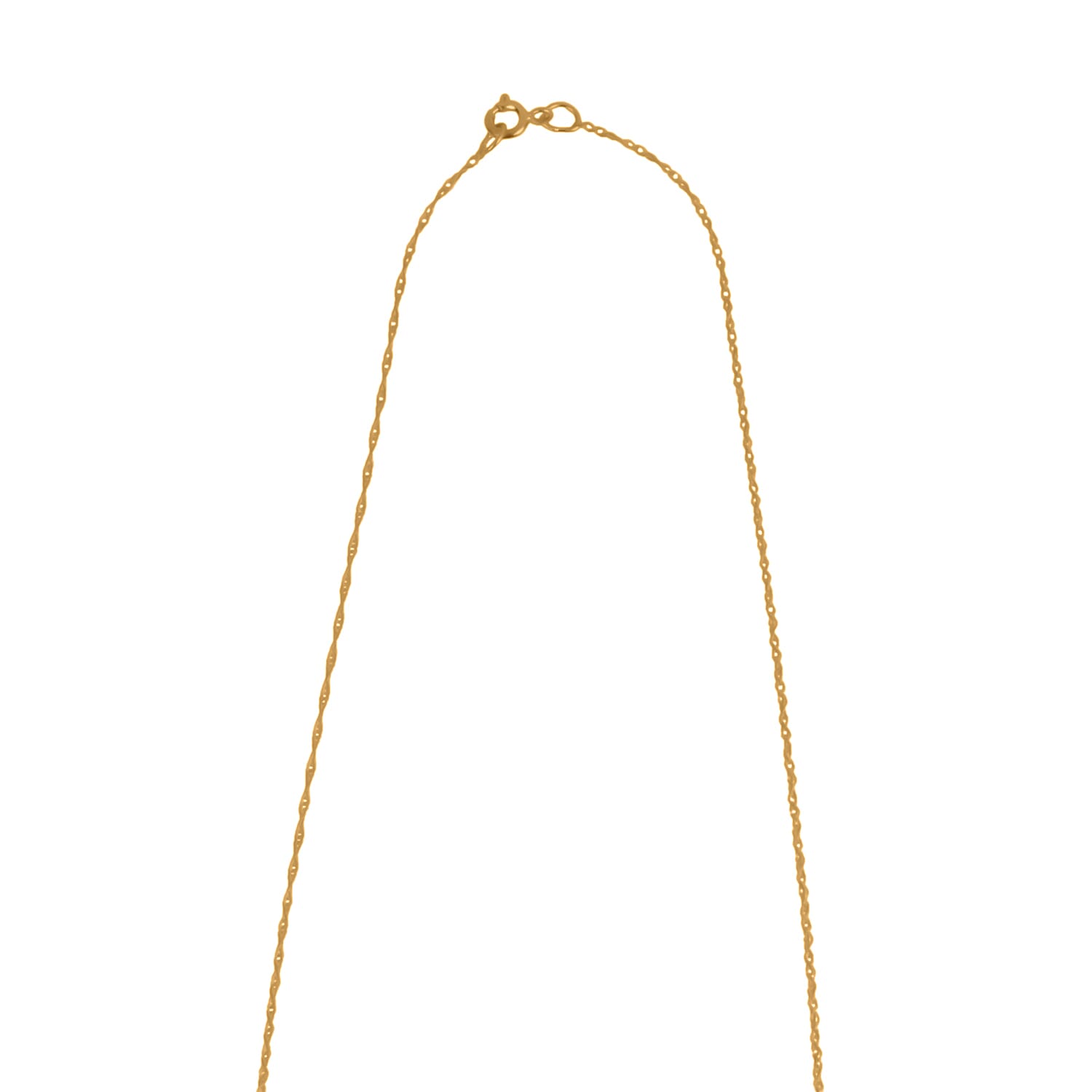 9K Yellow Gold Prince of Wales Chain (Size - 18) with Spring Ring Clasp