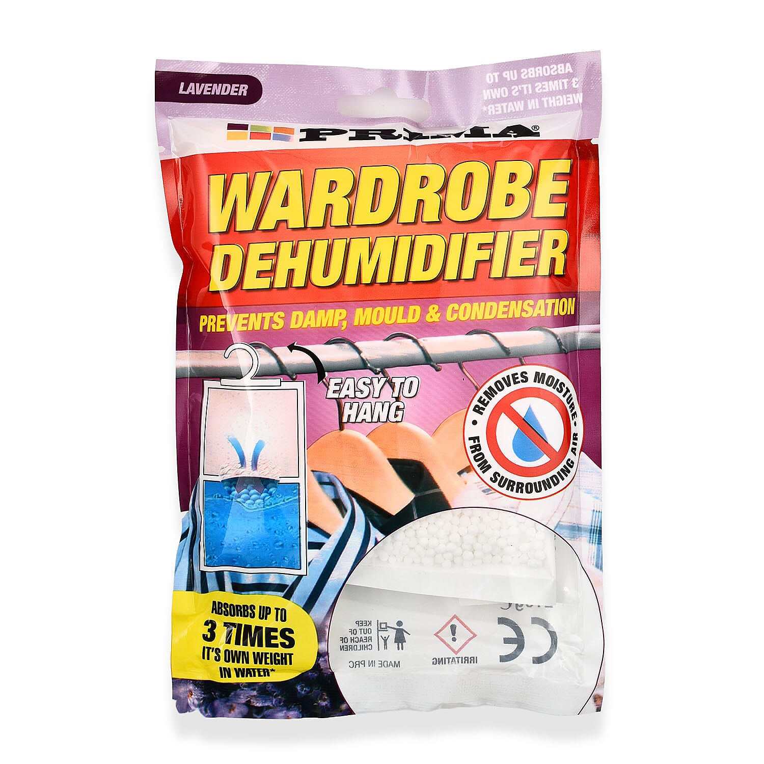 Pack of 24 Wardrobe Dehumidifier with (Lavender, Citrus, Fresh Linen Fragrances) - 210g