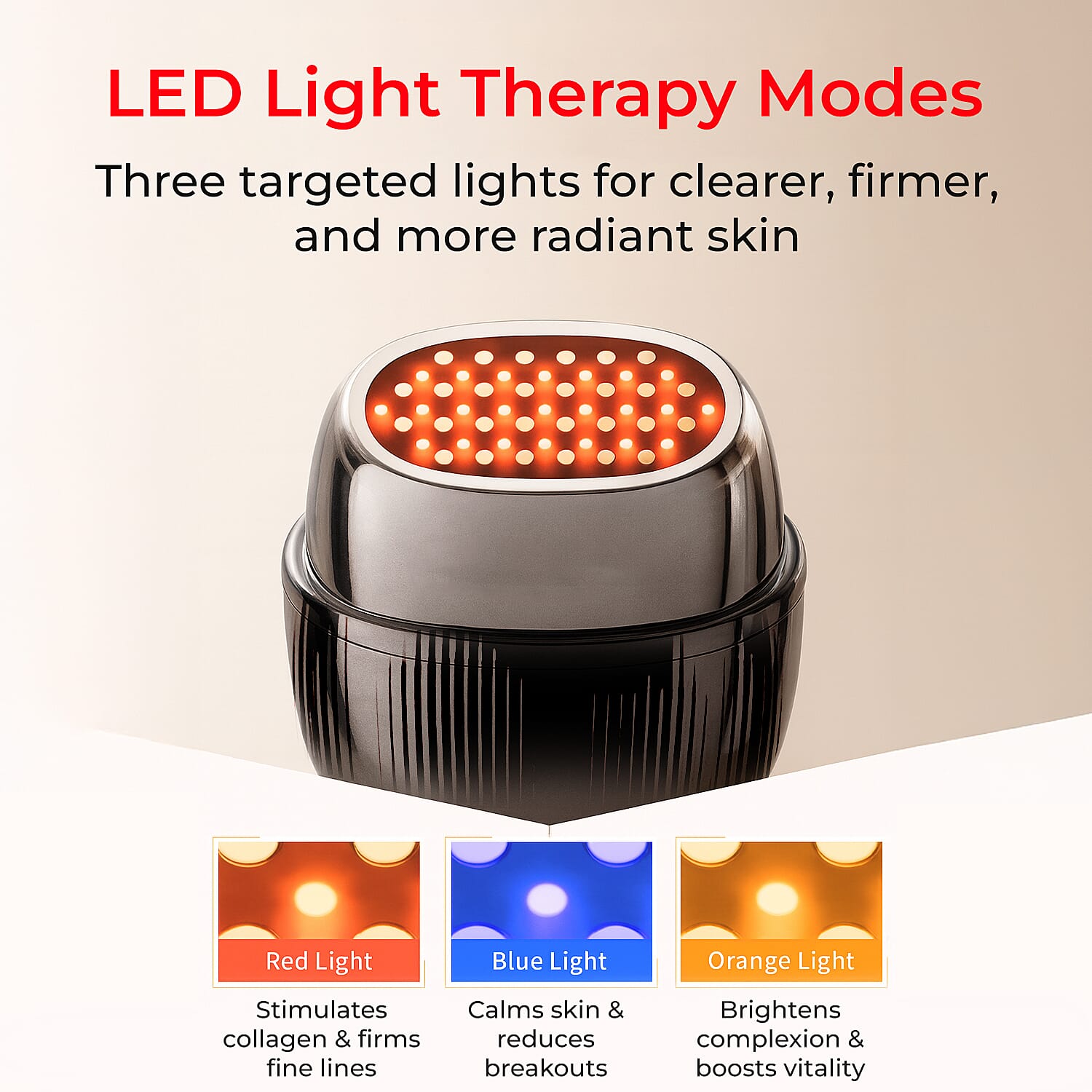 BEAUTECH- RF-EMS Facial Beauty Device - Black