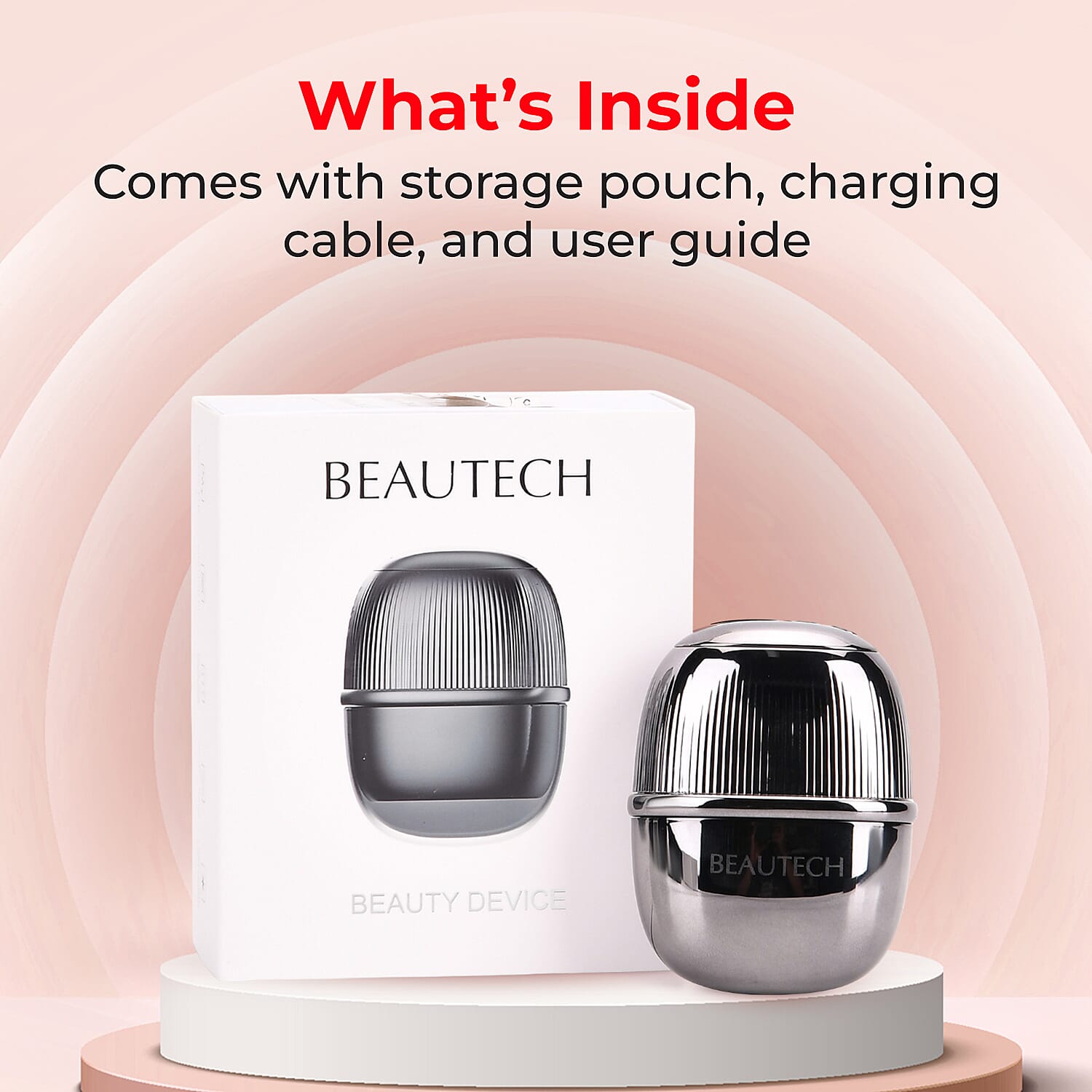 BEAUTECH- RF-EMS Facial Beauty Device - Black