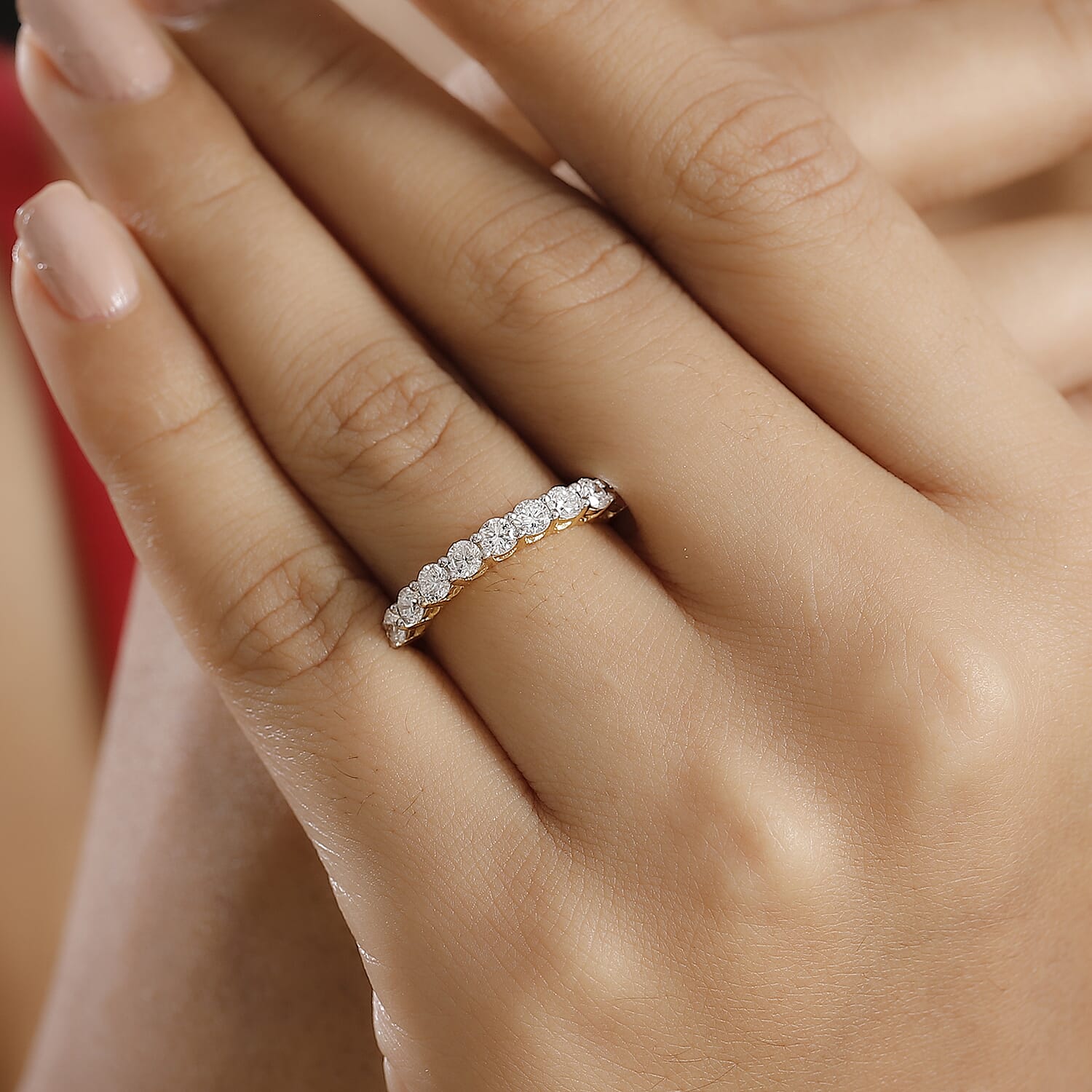 Luxuriant Diamond Lab Grown Diamond Ring in Sterling Silver