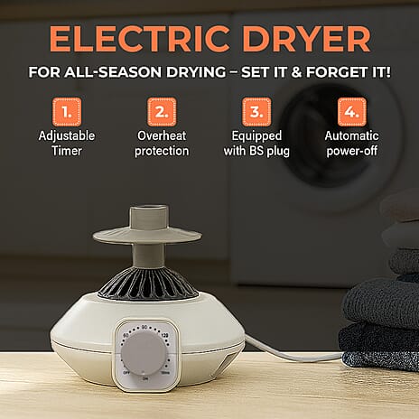 Homesmart Electric Clothes Dryer (Size 36x155 cm) - White