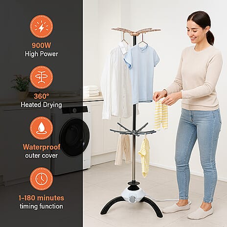 Homesmart Electric Clothes Dryer (Size 36x155 cm) - White