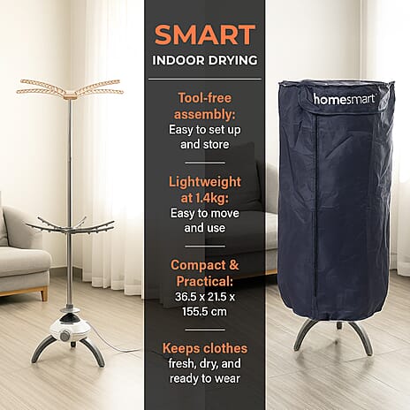 Homesmart Electric Clothes Dryer (Size 36x155 cm) - White