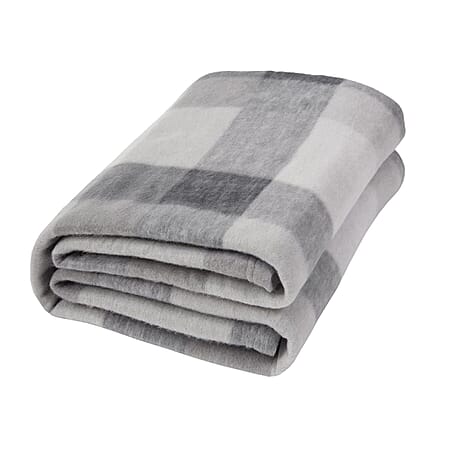 Fleece Blanket (Size 120x150 cm) - Grey