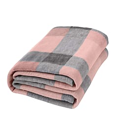 Polar Fleece Winter Check Throw