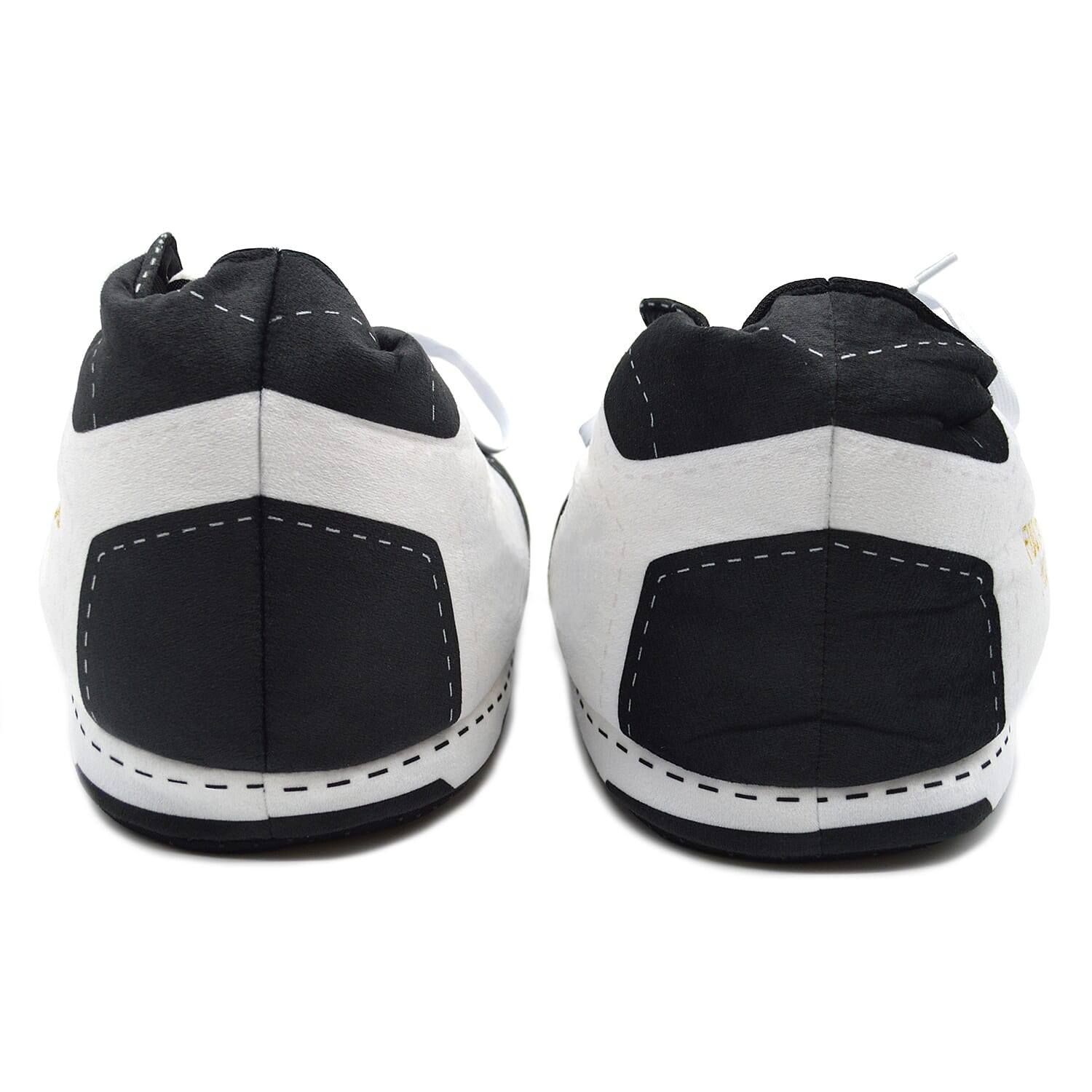 Baffies Krazy Kicks Football Pro Gold Design Embroidered Slippers