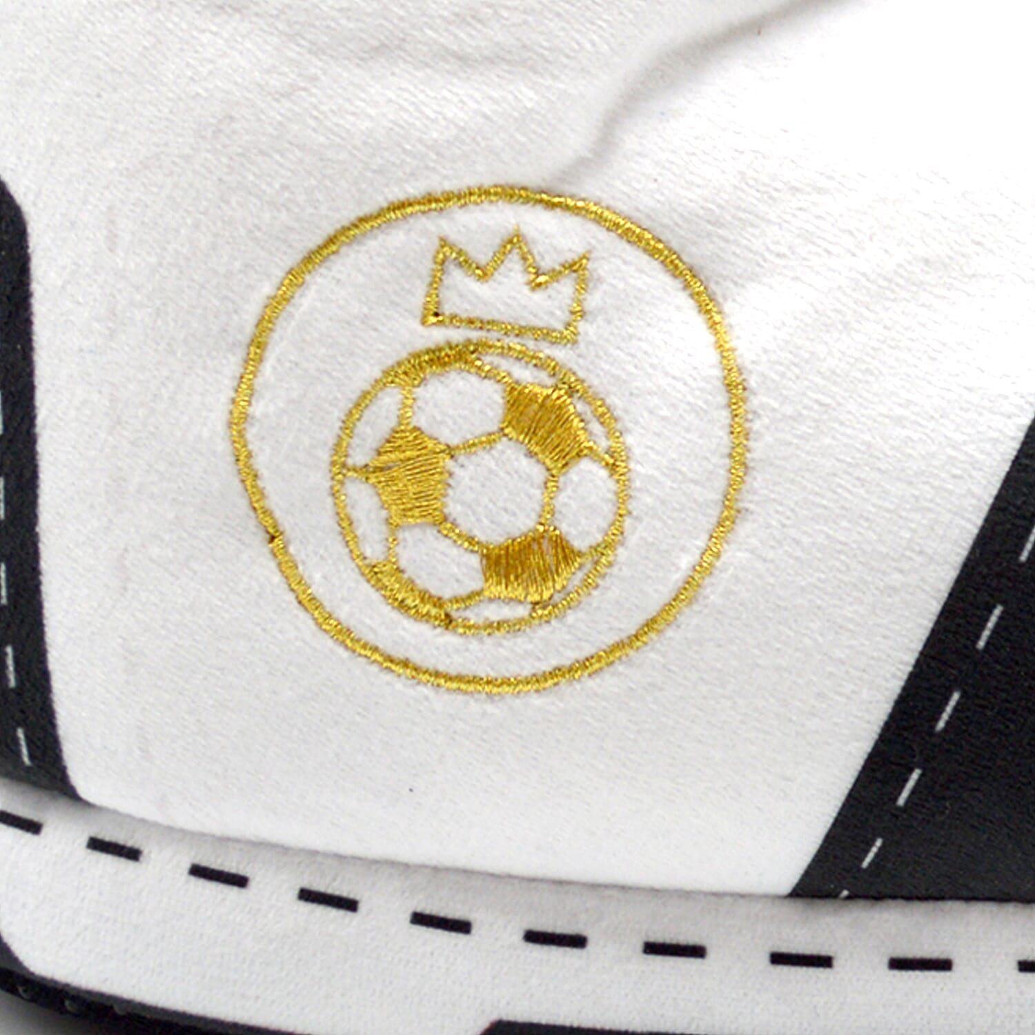 Baffies Krazy Kicks Football Pro Gold Design Embroidered Slippers