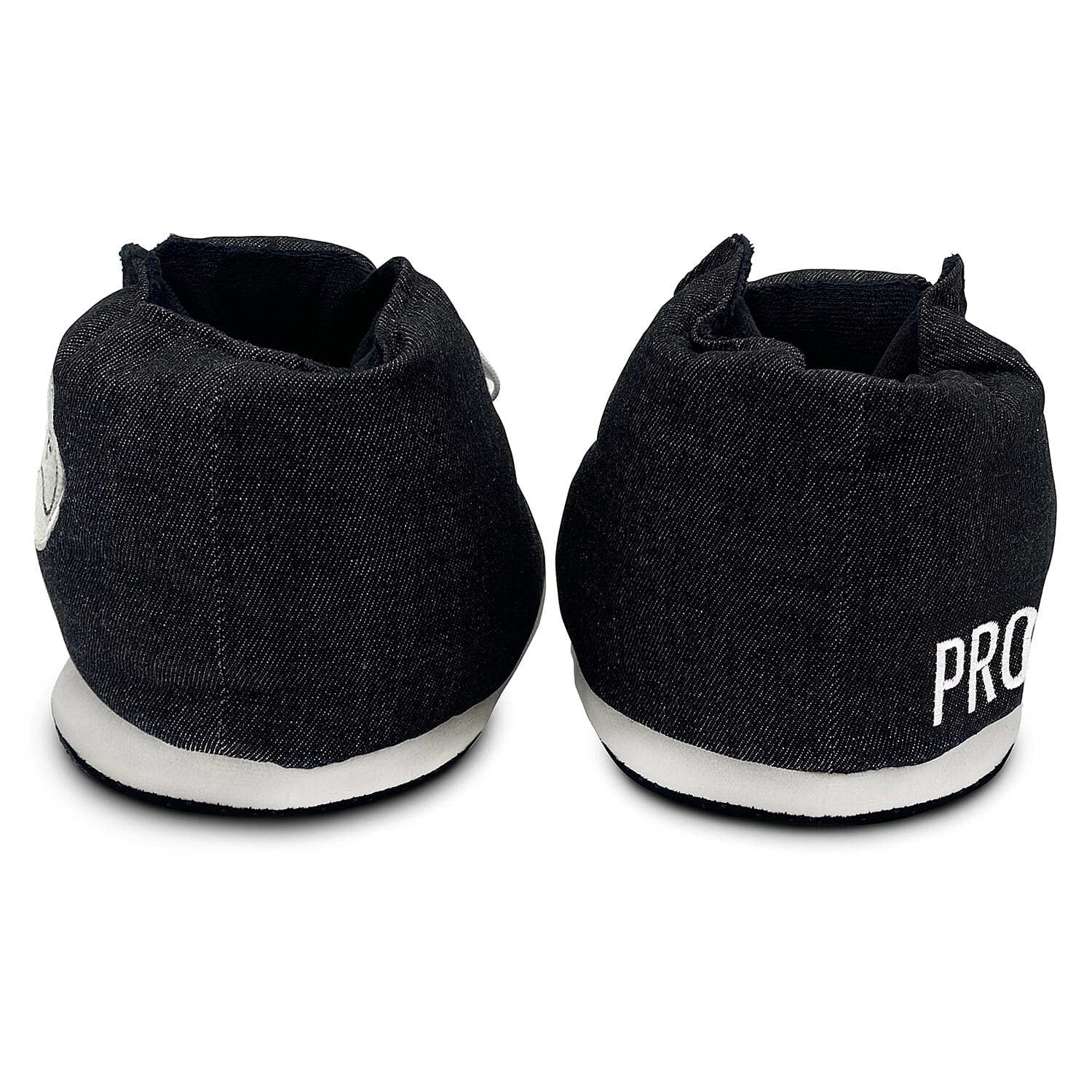 Mens Slipper (Size Large) - Black White