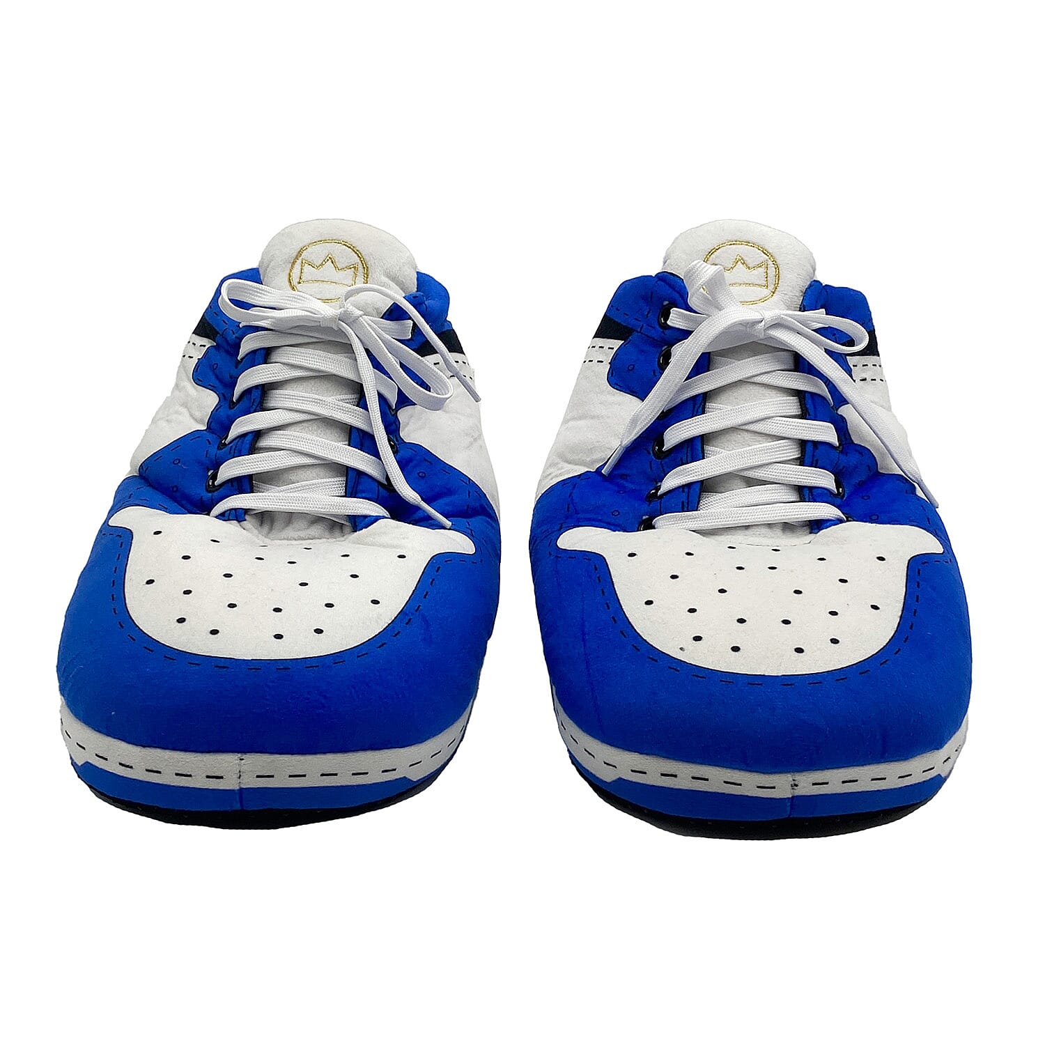 Baffies Krazy Kicks Football Pro Gold Design Embroidered Slippers