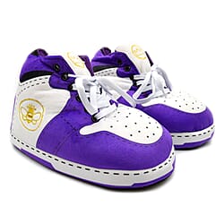 Baffies Krazy Kicks Football Pro Gold Design Embroidered Slippers