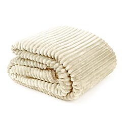 Dakota Super Soft Flannel Fleece Throw Blanket (Size 180x140) - Charcoal Grey