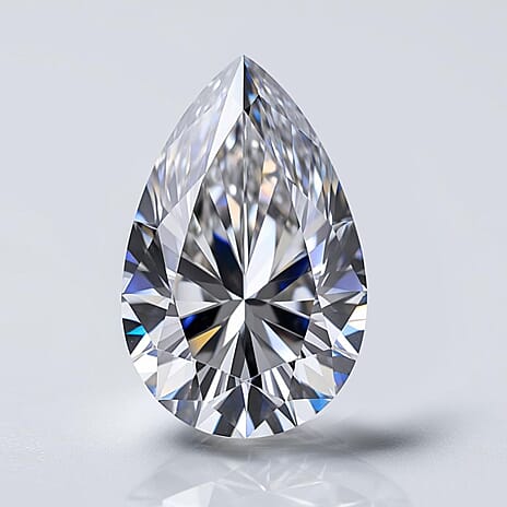 Lab Grown Diamond Pear 9.36x5.36 mm IGI Certified VS-G