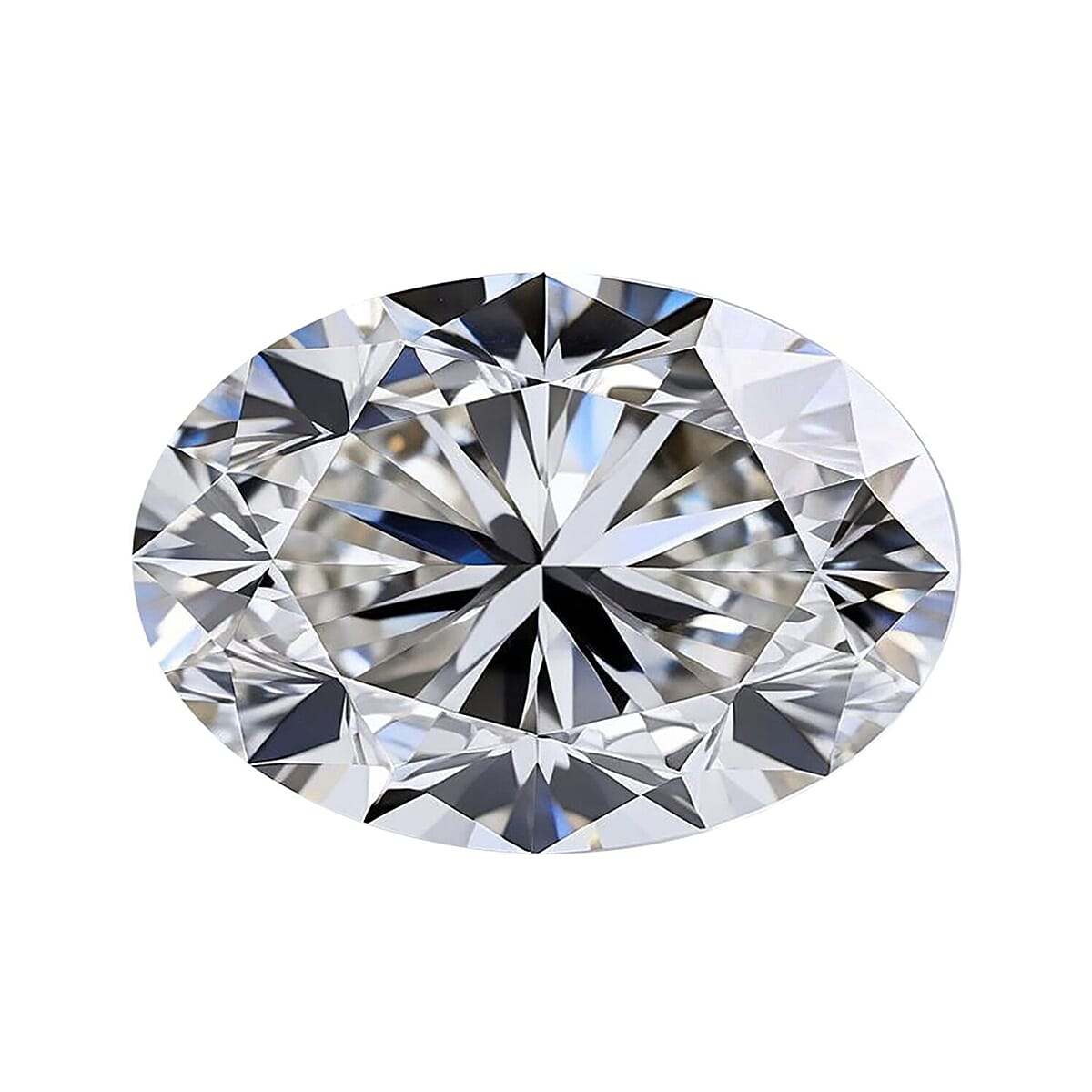 Lab Grown Diamond Oval 10.43x7.20 mm IGI Certified VS2-G Quality Diamond.