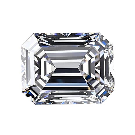 Lab Grown Diamond Emerald 10.08x6.83 mm IGI Certified VS2-G Quality Diamond.