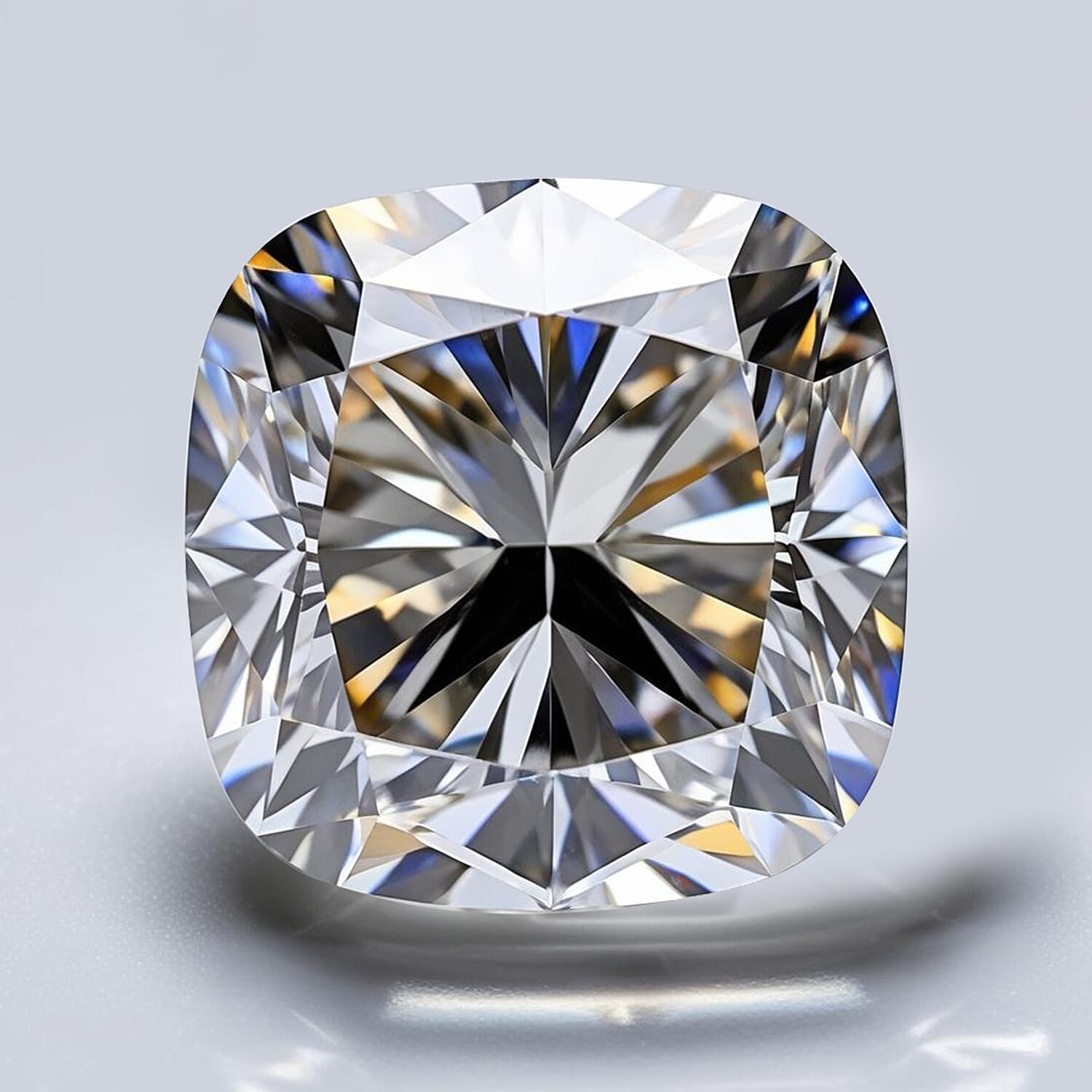 Lab Grown Diamond Cushion 8.42x8.33 mm IGI Certified VS2-G Quality Diamond.