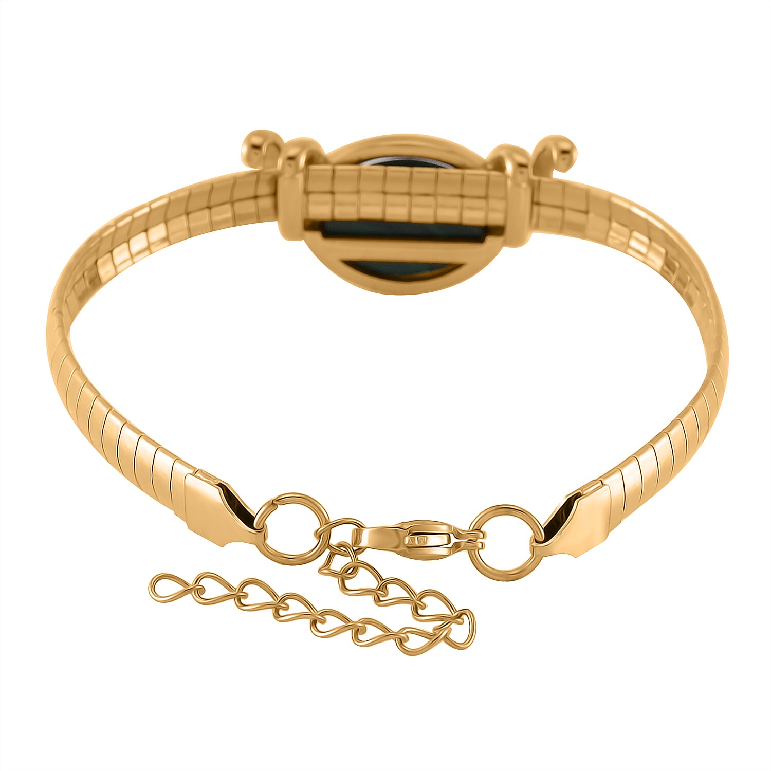 Lapis Lazuli & Interchangeable Multi Gemstones Bracelet with Lobster Clasp (Size - 7.5-2 Ext) in Yellow Tone 59.50 Ct