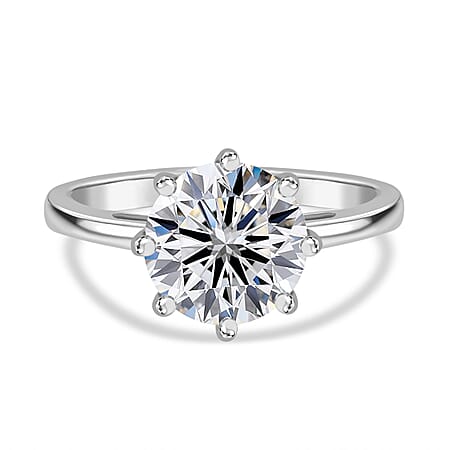 Luxuriant Diamond 3 Ct. Lab Grown Diamond Solitaire Ring in 950 Platinum, IGI Certified