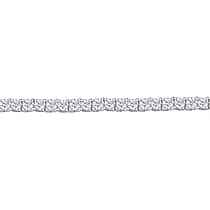 LUXURIANT 4 Ct. Lab Grown Diamond Necklace with Box Clasp in 14K White Gold (VS/G-H) 17 Inch