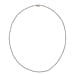 LUXURIANT 4 Ct. Lab Grown Diamond Necklace with Box Clasp in 14K White Gold (VS/G-H) 17 Inch