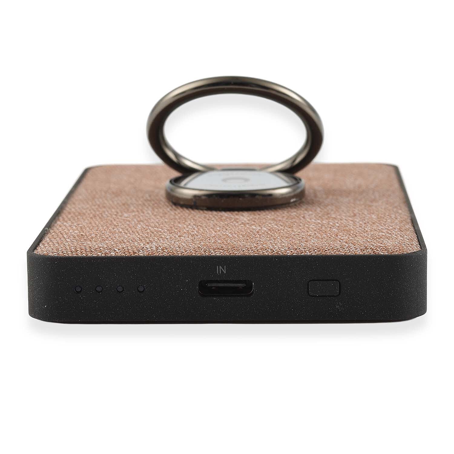 Wireless Power Ring Ultra-Fast 1,500mAh Slim Battery Pack With Phone ring Holder