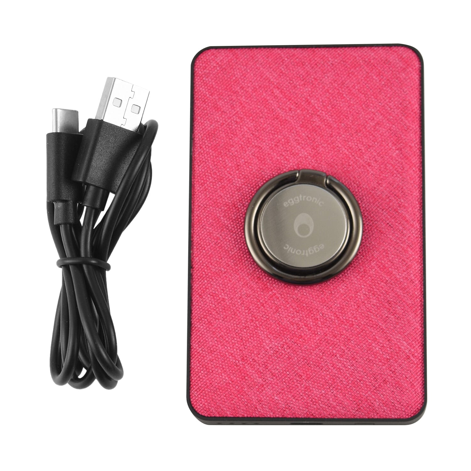 Wireless Power Ring Ultra-Fast 1,500mAh Slim Battery Pack With Phone ring Holder