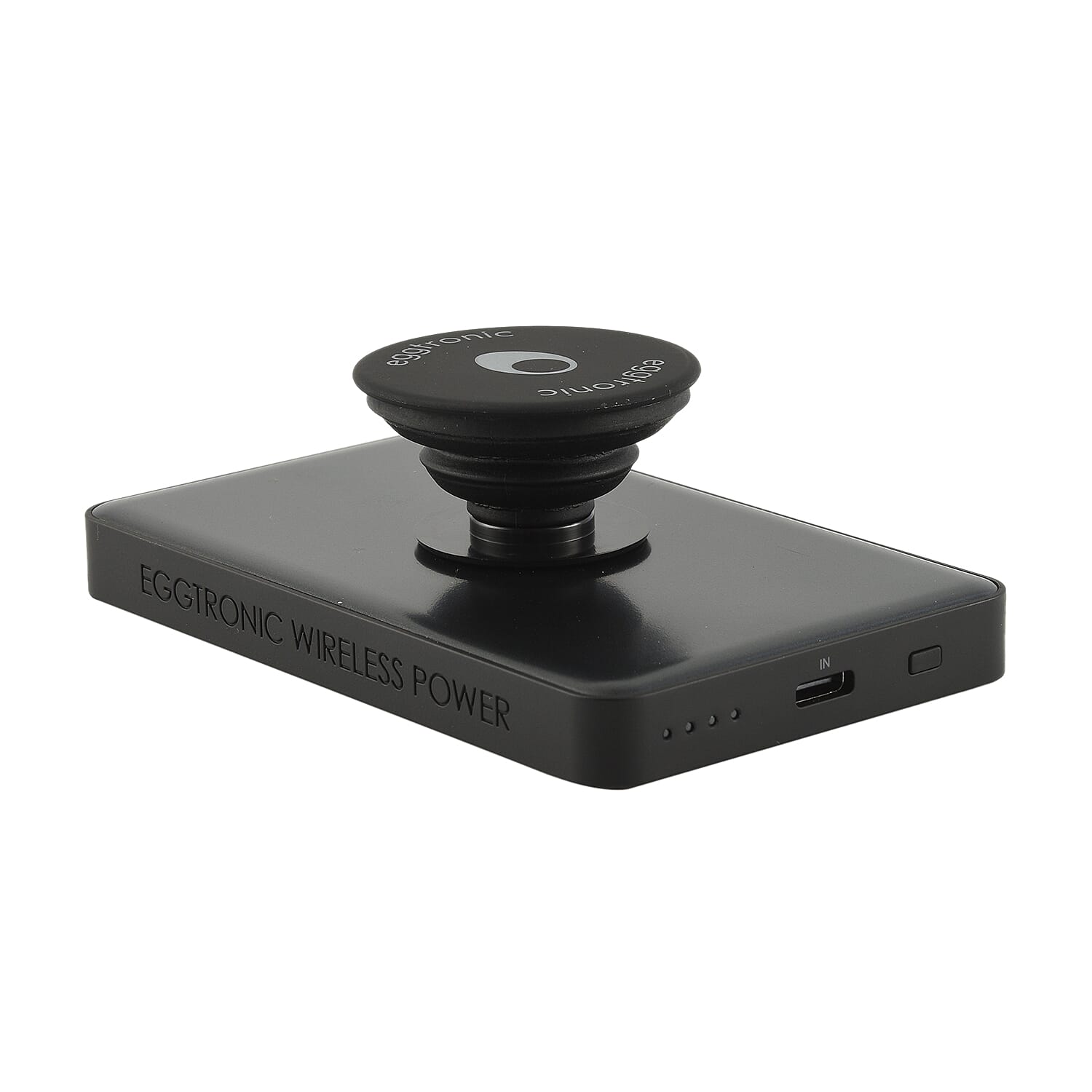 Wireless Power Popper Ultra-Fast 1500mAh Slim Battery Pack With Phone Pop Grip - Black Wireless Power Popper Ultra-Fast 1500mAh Slim Battery Pack With Phone Pop Grip - Black