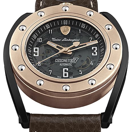 Tonino Lamborghini Cuscinetto Swiss Automatic Skeleton Watch