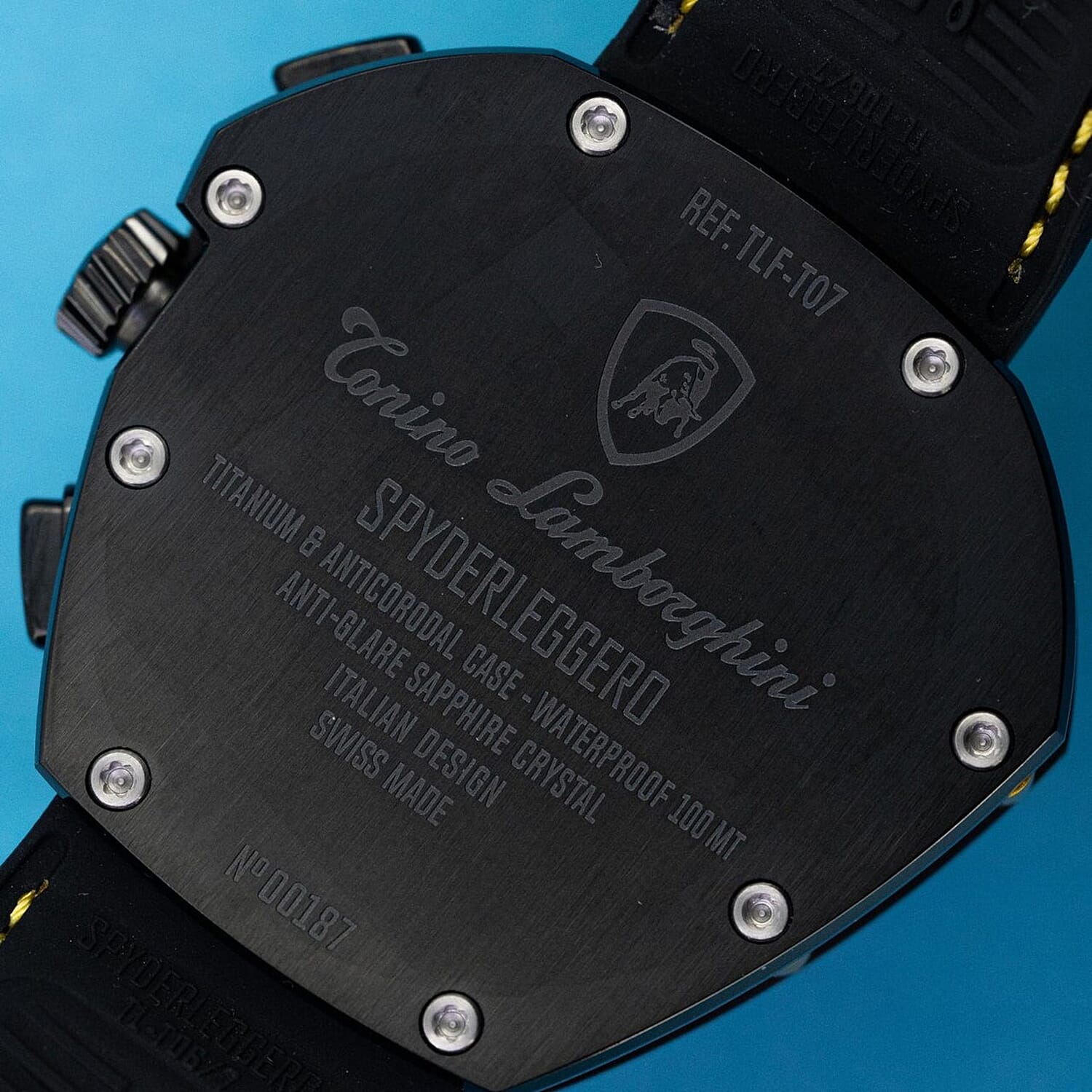 Tonino Lamborghini Spyderleggero Chronograph Swiss Made Watch - Black