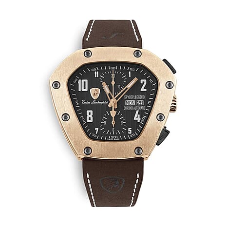 Tonino Lamborghini Spyderleggero Chronograph Swiss Made Watch - Gold
