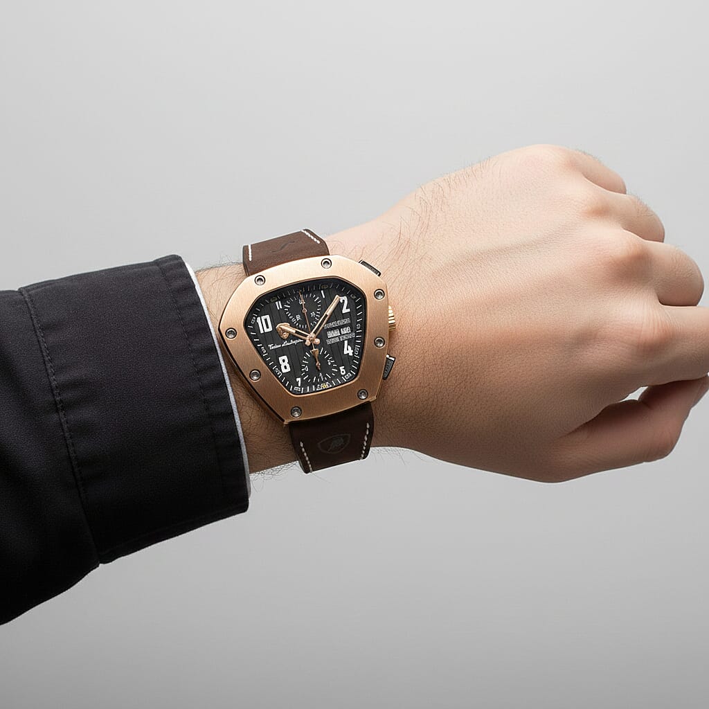 Tonino Lamborghini Spyderleggero Chronograph Swiss Made Watch - Gold