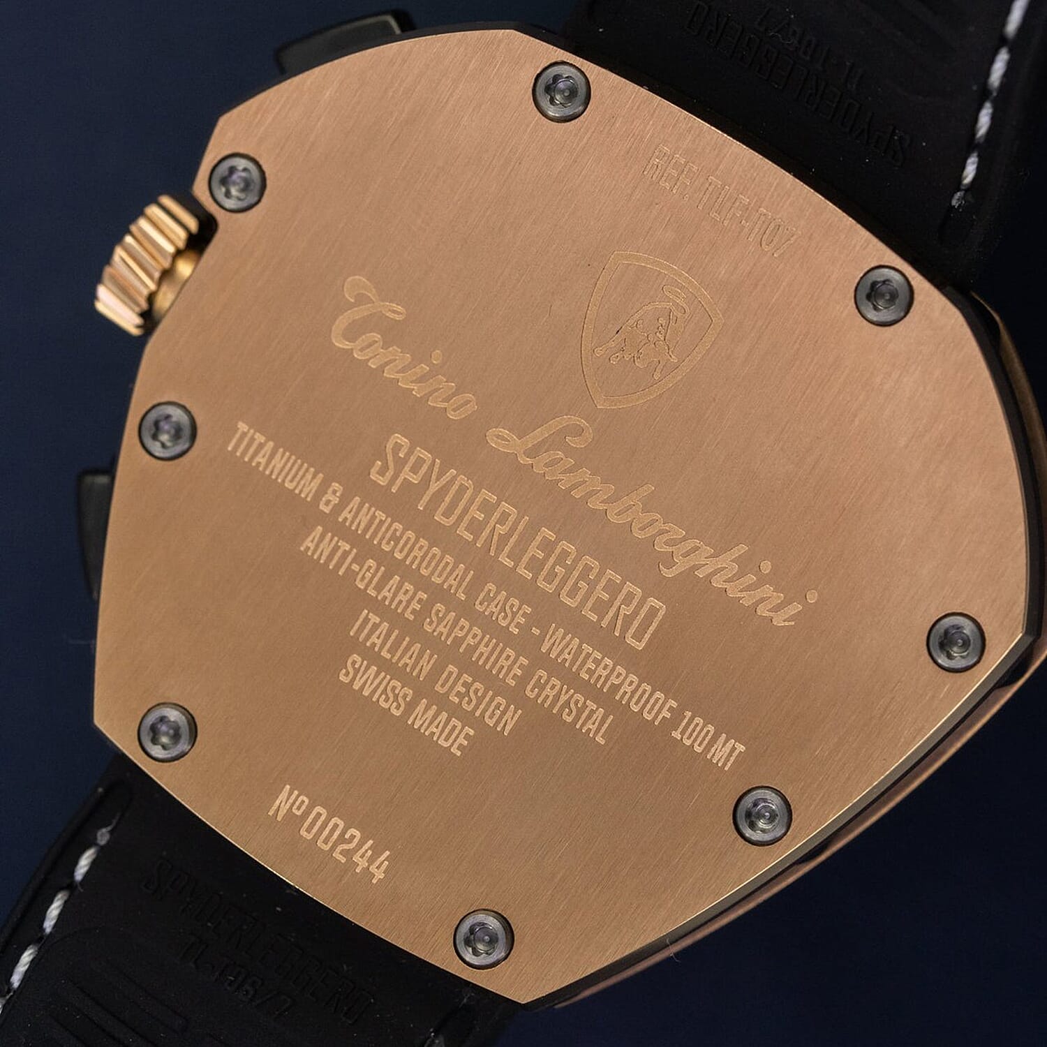 Tonino Lamborghini Spyderleggero Chronograph Swiss Made Watch - Gold