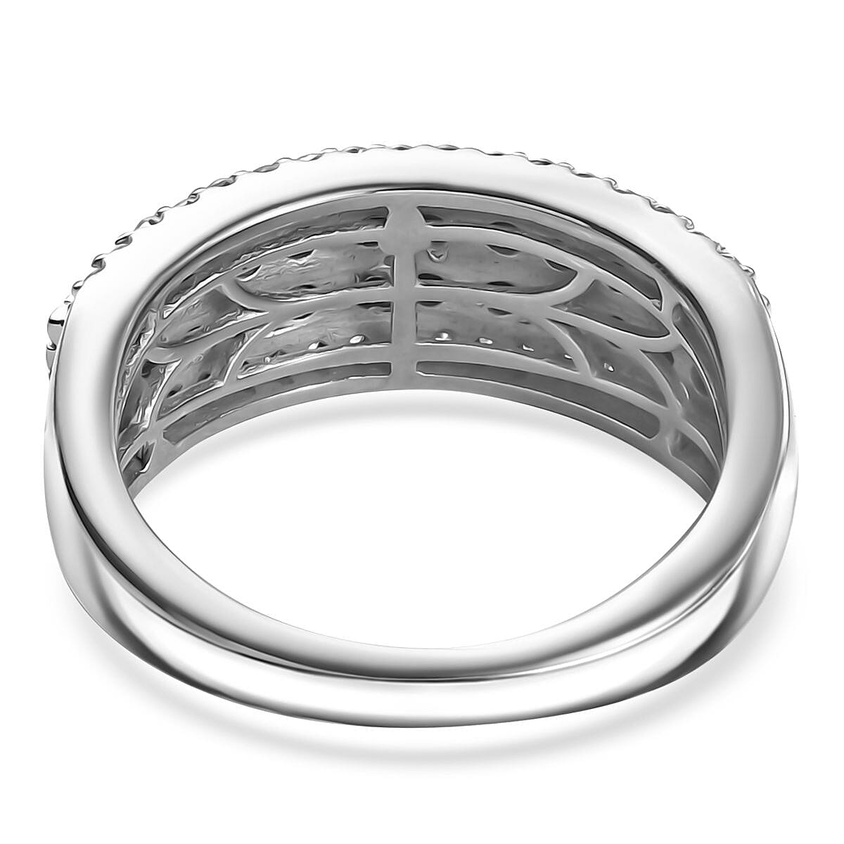 Luxuriant Diamond 1 Ct. Lab Grown Diamond Ring in Sterling Silver