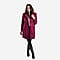 Ladies Knitted Boucle Coat (One Size, 8-18) - Red