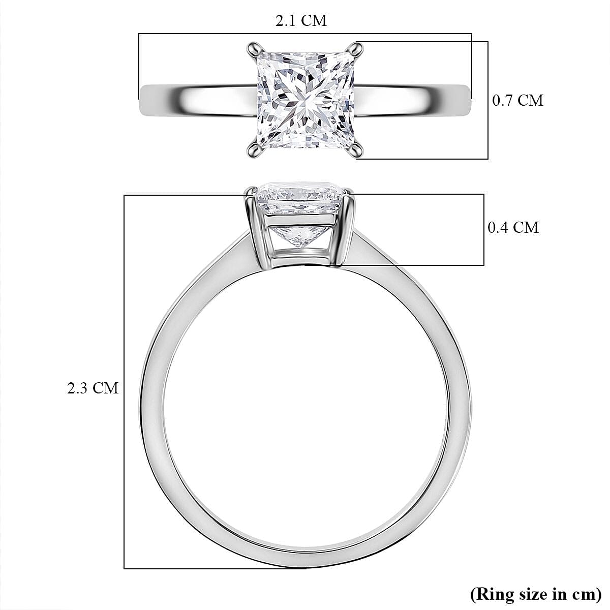 Luxuriant - 950 Platinum SGL Certified (VS-GH) Lab Grown Diamond Solitaire Ring 1.00 Ct.