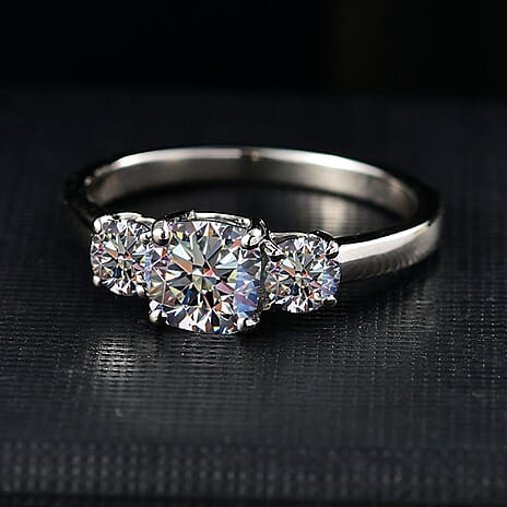 First Time Ever - Luxuriant Diamond - 950 Platinum SGL Certified (VS-EF) Lab Grown Diamond Ring 1.59 Ct.