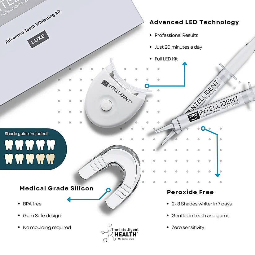 Pro Intellident Teeth Whitening Kit with LED Light