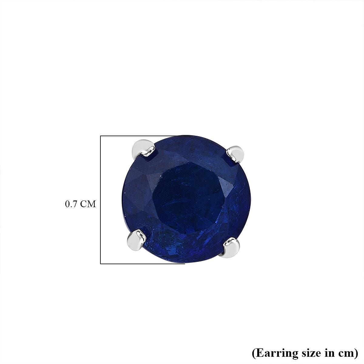 9K White Gold Premium Vietnamese Cobalt Blue Spinel Earring with Push Back 2.00 Ct. 9K White Gold Premium Vietnamese Cobalt Blue Spinel Earring with Push Back 2.00 Ct.