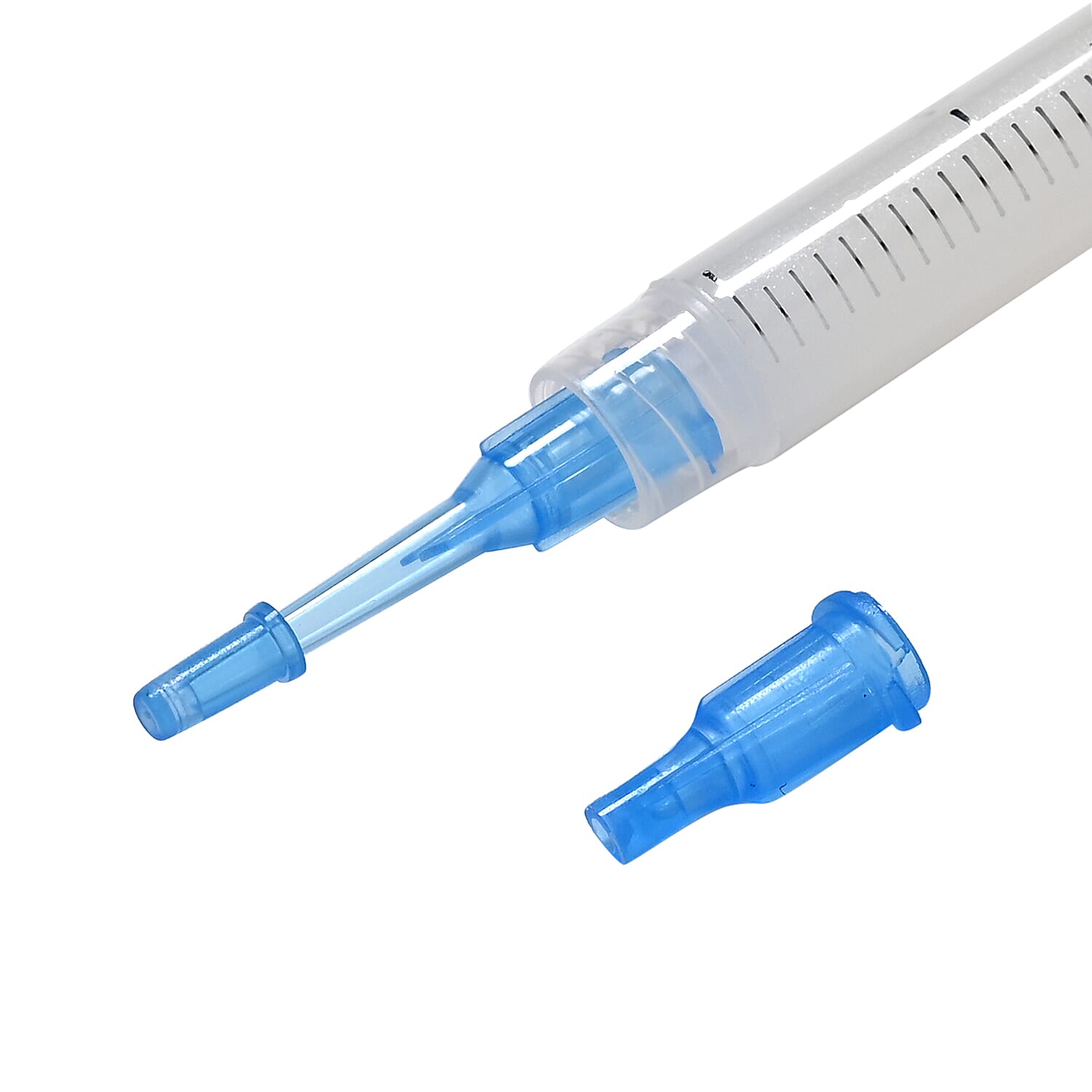 Teeth Whitening Gel Refill - Set of 5 x 3ml Syringes, Transparent - Blue, Safe Formula for LED Kits Teeth Whitening Gel Refill - Set of 5 x 3ml Syringes, Transparent - Blue, Safe Formula for LED Kits