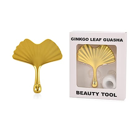 Ginkgo Leaf Gua Sha Face and Neck Massage Tool