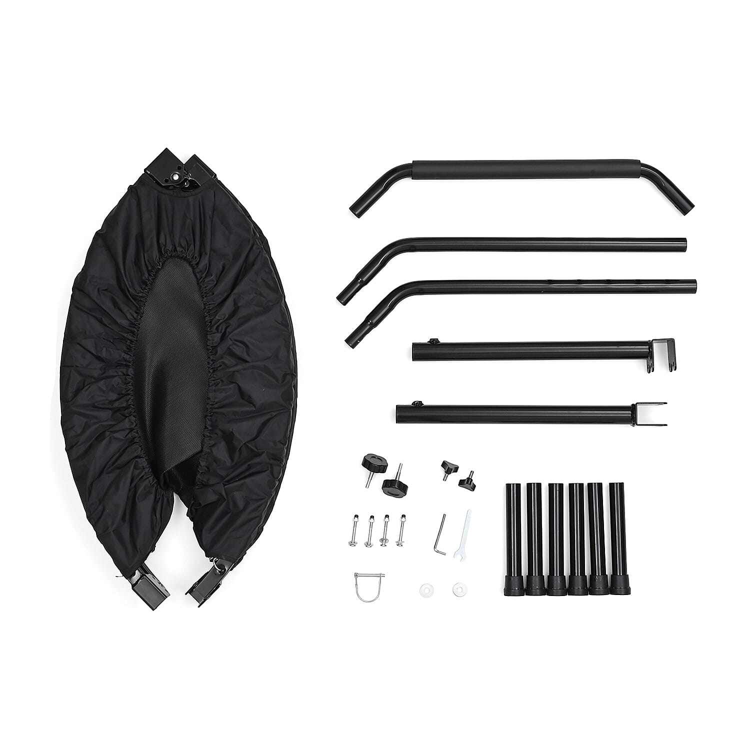 Soulsmart Foldable Trampoline - Max weight 100Kg, 100cm dia x 26.5 HeightBlack