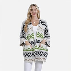 La Marey Tribal Pattern Cardigan