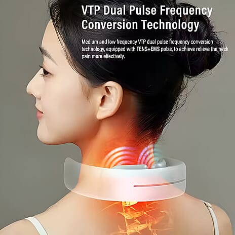 EMS Heated Neck Massager (Features- EMS, Magnetic Therapy, Far Infrared, Red Light Therapy)