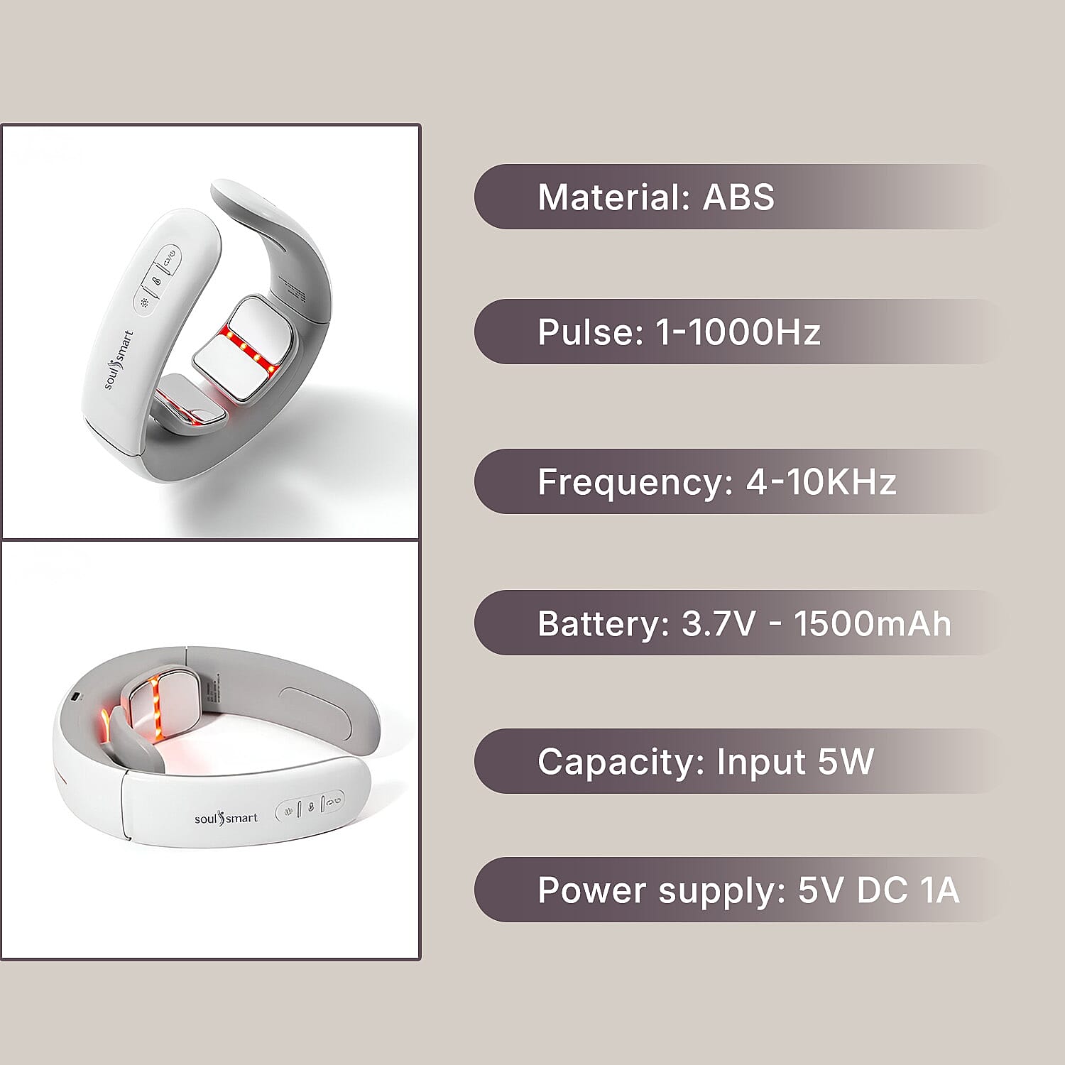EMS Heated Neck Massager (Features- EMS, Magnetic Therapy, Far Infrared, Red Light Therapy) EMS Heated Neck Massager (Features- EMS, Magnetic Therapy, Far Infrared, Red Light Therapy)