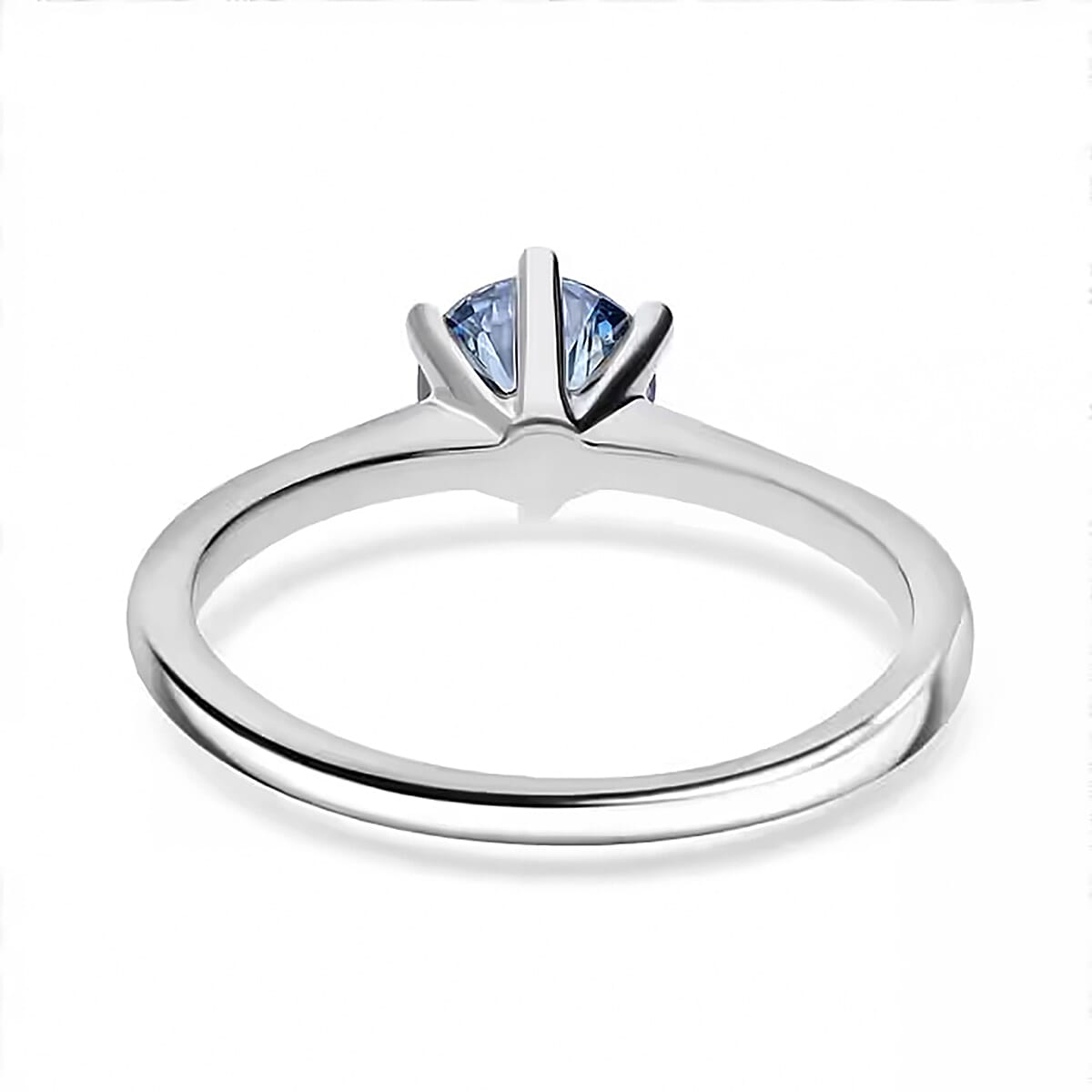 Luxuriant 950 Platinum (VS-SI) Blue Lab Grown Diamond Ring 1.54 Ct.