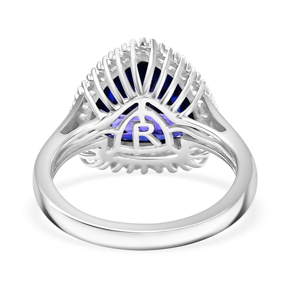 RHAPSODY - 950 Platinum AAAA Tanzanite & White Diamond (VS-E-F) Solitaire Ring 5.03 Ct. RHAPSODY - 950 Platinum AAAA Tanzanite & White Diamond (VS-E-F) Solitaire Ring 5.03 Ct.