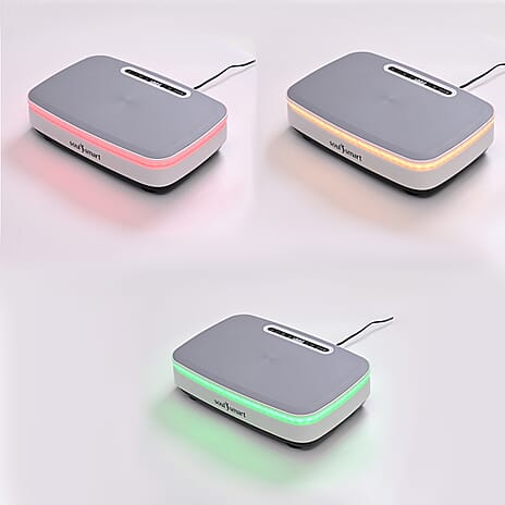 Soulsmart RGB Vibration Plate with Bluetooth Speaker - 99 Levels, 120kg Capacity (Power 150W) - White