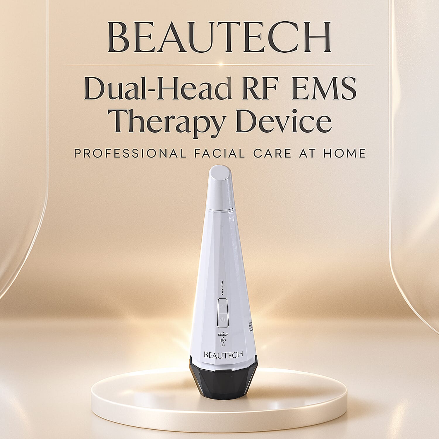 BEAUTECH Dual-Head RF EMS Therapy Beauty Device - White